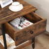 vasagle-noptiera-cu-sertar-si-raft-maro-rustic-40x40x50cm