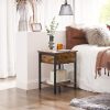 vasagle-noptiera-cu-sertar-si-raft-maro-rustic-40x40x50cm