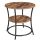 vasagle-masuta-depozitare-rotunda-cu-raft-maro-rustic-55x55x55cm