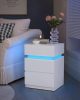 vasagle-noptiera-masuta-depozitare-dormitor-cu-lumini-led-reglabile-alb-35x40x55cm