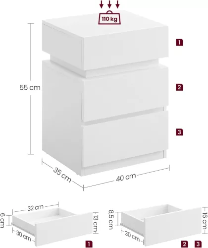 vasagle-noptiera-masuta-depozitare-dormitor-cu-lumini-led-reglabile-alb-35x40x55cm