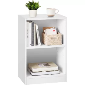   Noptieră cu compartimente deschise, raft ajustabil, alb nori 40x30x60 cm