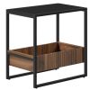 vasagle-masuta-depozitare-compartiment-negru-si-nuc-cadru-din-otel-55x35x55cm