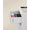 2 noptiere, cu sertare, moderne, cu mufă USB, albe 40x30x50cm