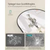 Oglindă înaltă, curbată, cu suport, ramă din aluminiu, neagră