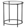 vasagle-masuta-depozitare-rotunda-cu-blat-din-sticla-securizata-negru-50x50x55cm