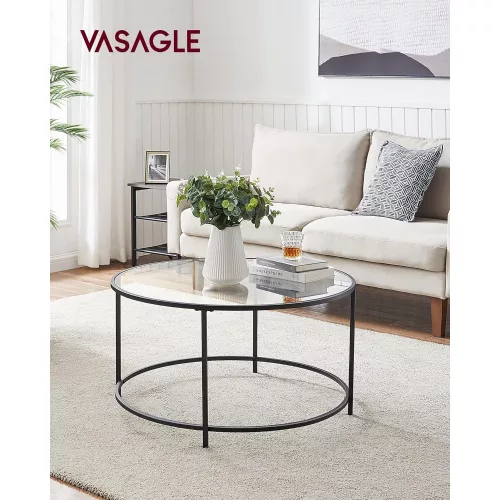 vasagle-masuta-de-cafea-rotunda-cu-blat-din-sticla-negru-84x84x45cm