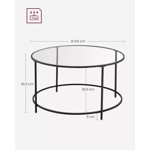 vasagle-masuta-de-cafea-rotunda-cu-blat-din-sticla-negru-84x84x45cm