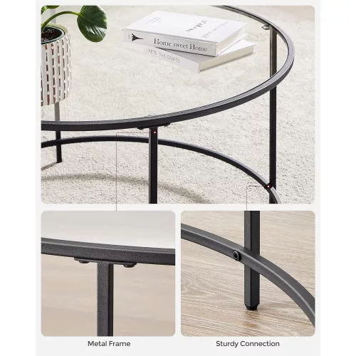 vasagle-masuta-de-cafea-rotunda-cu-blat-din-sticla-negru-84x84x45cm