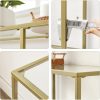 vasagle-masa-consola-cu-rafturi-cu-blat-din-sticla-securizata-auriu-130x30x73cm