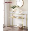 vasagle-masa-consola-cu-raft-inferior-cu-blat-din-sticla-securizata-auriu-100x35x80cm