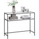 vasagle-masa-consola-cu-rafturi-cu-blat-din-sticla-securizata-neagra-100x80x35cm