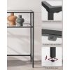 vasagle-masa-consola-cu-rafturi-cu-blat-din-sticla-securizata-neagra-100x80x35cm