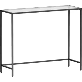 vasagle-masa-consola-cu-blat-din-sticla-securizata-negru-100x35x80cm