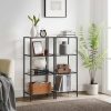 vasagle-suport-de-depozitare-metalic-cu-rafturi-din-sticla-negru-40x30x95cm