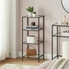 vasagle-suport-de-depozitare-metalic-cu-rafturi-din-sticla-negru-40x30x95cm