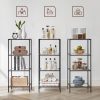 vasagle-suport-de-depozitare-metalic-cu-rafturi-din-sticla-negru-40x30x95cm