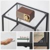 vasagle-suport-de-depozitare-metalic-cu-rafturi-din-sticla-negru-40x30x95cm