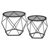 vasagle-set-masuta-de-cafea-din-2-piese-cu-blat-de-sticla-negru-50x50x40cm