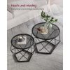 vasagle-set-masuta-de-cafea-din-2-piese-cu-blat-de-sticla-negru-50x50x40cm
