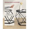 vasagle-set-masuta-de-cafea-din-2-piese-cu-blat-de-sticla-negru-50x50x40cm