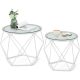 vasagle-set-masuta-de-cafea-din-2-piese-cu-blat-de-sticla-alb-50x50x40cm