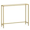vasagle-masa-consola-cu-blat-din-sticla-securizata-auriu-100x20x80cm