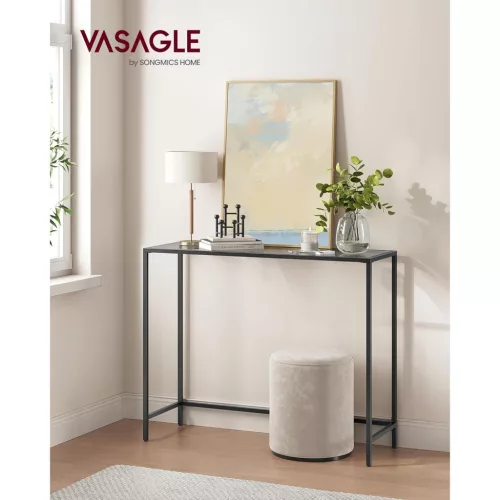 vasagle-masa-consola-cu-blat-din-sticla-securizata-neagra-100x20x80cm