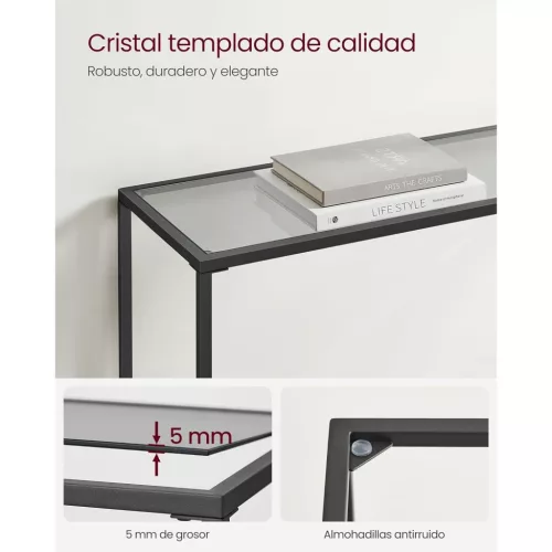 vasagle-masa-consola-cu-blat-din-sticla-securizata-neagra-100x20x80cm
