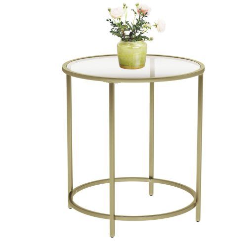 vasagle-masuta-depozitare-rotunda-cu-blat-din-sticla-securizata-auriu-50x50x55cm