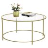 vasagle-masuta-de-cafea-rotunda-cu-blat-din-sticla-auriu-84x84x45cm