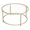 vasagle-masuta-de-cafea-rotunda-cu-blat-din-sticla-auriu-84x84x45cm