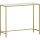 vasagle-masa-consola-cu-cadru-metalic-blat-din-sticla-securizata-auriu-100x35x80cm