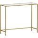 vasagle-masa-consola-cu-cadru-metalic-blat-din-sticla-securizata-auriu-100x35x80cm