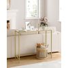 vasagle-masa-consola-cu-cadru-metalic-blat-din-sticla-securizata-auriu-100x35x80cm