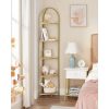vasagle-raft-de-colt-metalic-cu-rafturi-din-sticla-pentru-baie-bucatarie-auriu-28x28x158cm