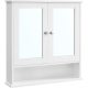 vasagle-dulap-de-baie-cu-oglinda-montabila-pe-perete-alb-56x13x58cm