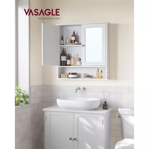 vasagle-dulap-de-baie-cu-oglinda-montabila-pe-perete-alb-56x13x58cm