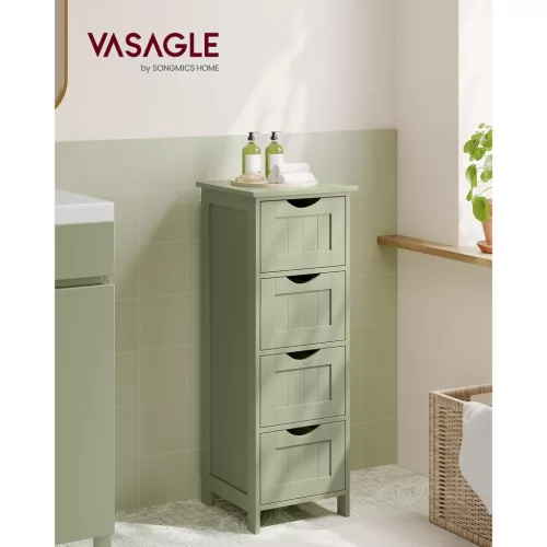 songmics-dulap-cu-picioare-cu-4-sertare-verde-30x30x82cm