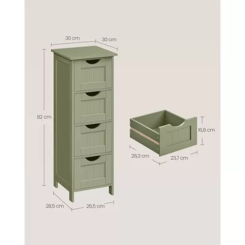 songmics-dulap-cu-picioare-cu-4-sertare-verde-30x30x82cm