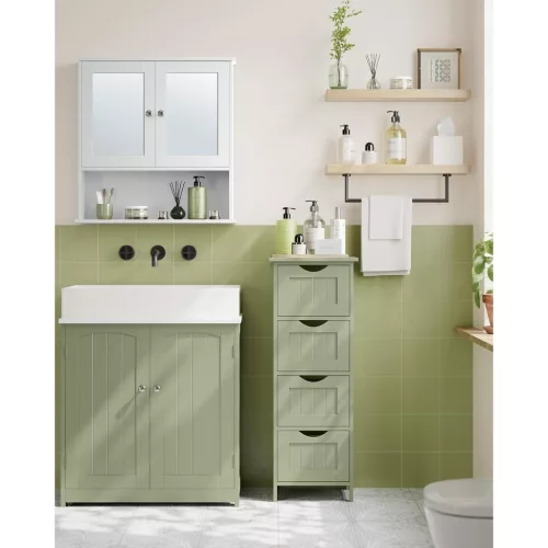 songmics-dulap-cu-picioare-cu-4-sertare-verde-30x30x82cm