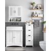 vasagle-dulap-cu-picioare-cu-4-sertare-alb-30x30x82cm