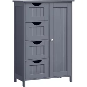 vasagle-dulap-de-baie-dulap-cu-4-sertare-cu-1-usa-gri-55x30x81cm