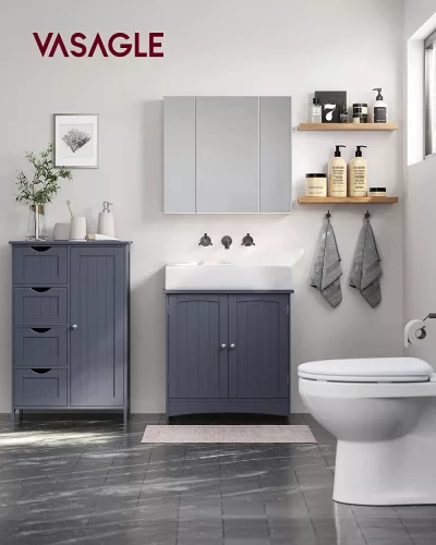 vasagle-dulap-de-baie-dulap-cu-4-sertare-cu-1-usa-gri-55x30x81cm