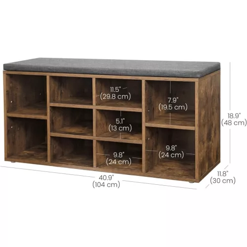 vasagle-bancheta-depozitare-pantofi-cu-sezut-captusit-maro-rustic-104x30x48cm