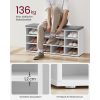 vasagle-bancheta-depozitare-pantofi-12-compartimente-cu-sezut-captusit-alb-si-gri