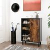 vasagle-dulap-depozitare-pantofi-maro-rustic-70x35x100cm