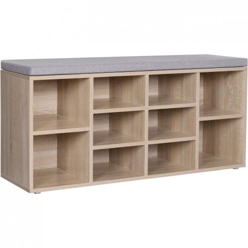vasagle-bancheta-depozitare-pantofi-cu-10-compartimente-natural-104x30x48cm