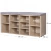 vasagle-bancheta-depozitare-pantofi-cu-10-compartimente-natural-104x30x48cm
