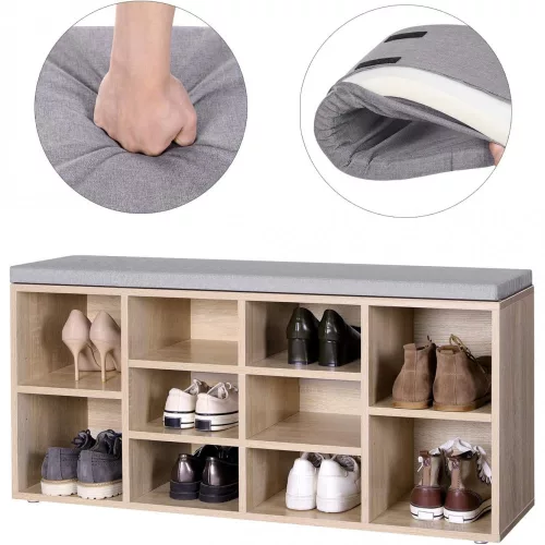 vasagle-bancheta-depozitare-pantofi-cu-10-compartimente-natural-104x30x48cm